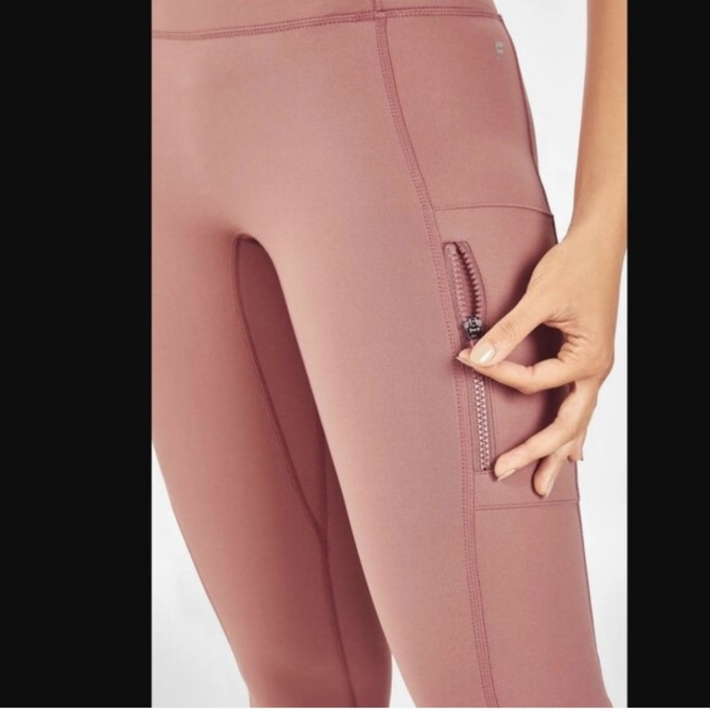Fabletics Trinity Motion365 Utility Leggings Mauv… - image 2